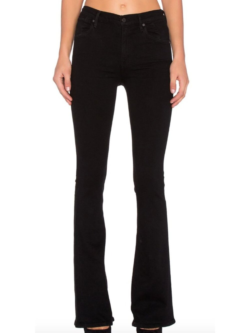 Citizens of Humanity Fleetwood Flare All Black Sculpt Jeans Size 25
